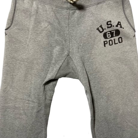 POLO RALPHLAUREN　"COLLEGE LOGO" SWEAT PANTS