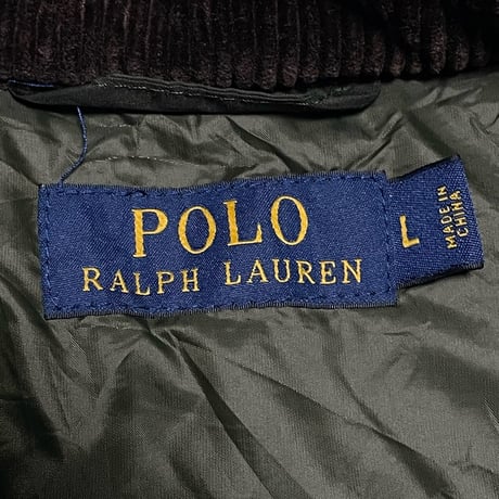 POLO RALPHLAUREN　"CORDUROY COLLAR" QUILTING JACKET