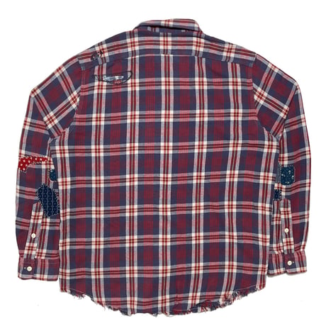 POLO COUNTRY RALPHLAUREN　"PATCH WORK" FLANNEL SHIRT