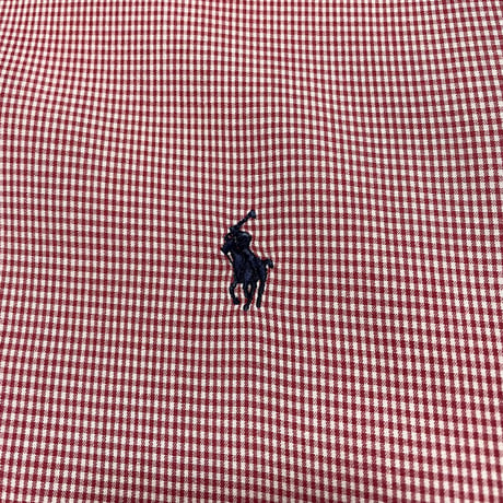 POLO RALPHLAUREN　"CLASSIC FIT GINGHAM CHECK" S/S SHIRT