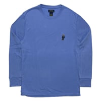 POLO RALPHLAUREN　"POLO BEAR" L/S THERMAL TEE (BLUE)