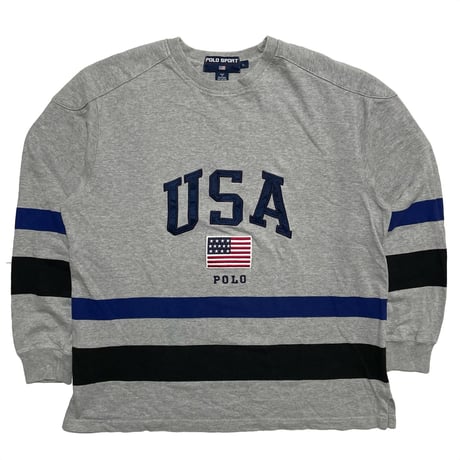 POLO SPORT RALPHLAUREN　"USA FLAG" L/S RUGBY SHIRT