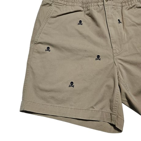 POLO RALPHLAUREN　"SKULL STRETCH CLASSIC FIT" BEIGE CHINO SHORTS