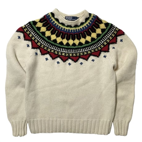 POLO RALPHLAUREN　"HAND KNIT" SWEATER (NORDIC)