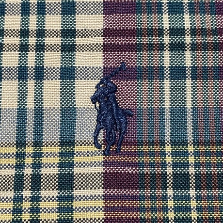 RALPHLAUREN　"CHECKED" BUTTONDOWN SHIRT
