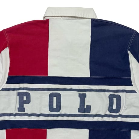 POLO RALPHLAUREN　"COLOR BLOCK" L/S POLO SHIRT
