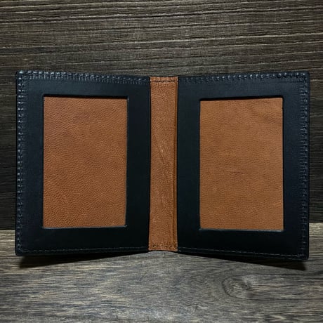 RALPHLAUREN　 LEATHER TRAVEL PHOTO FRAME (BLACK)