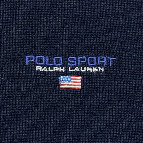 POLO SPORT RALPHLAUREN　"WOOL 100%" HARF-ZIP SWETER