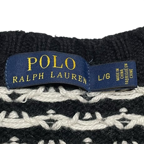 POLO RALPHLAUREN　"NORDIC PATTERN" SWEATER