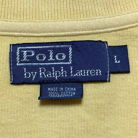 1POLO RALPHLAUREN　 "HARF-ZIP" SWEAT SHIRT (YELLOW)