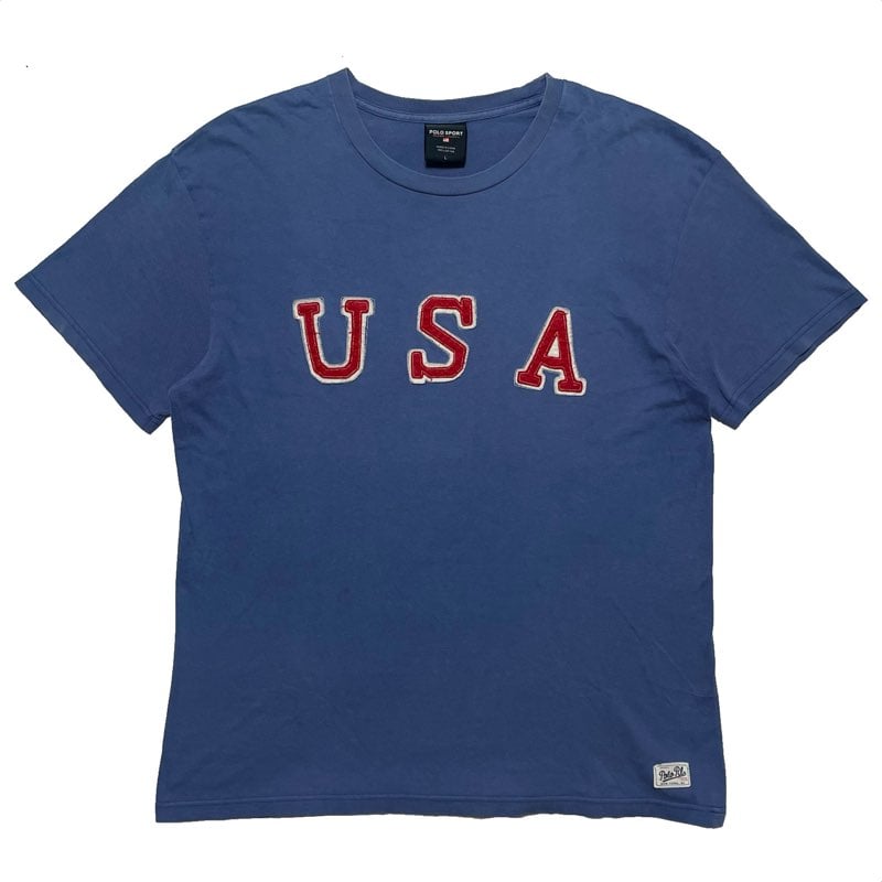 POLO SPORT made in USA 90'　USAロゴ　ネイビー POLO SPORT made in USA 90' USAロゴ ネイビー POLO SPORT made