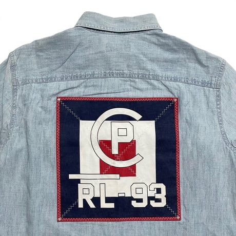 POLO RALPHLAUREN　"RL93 PATCH" CHAMBRAY SHIRT