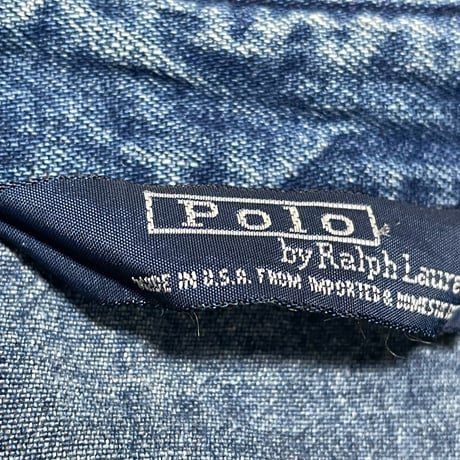 POLO RALPHLAUREN　"MADE IN USA" DENIM SWINGTOP