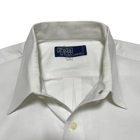 POLO RALPHLAUREN　"CLASSIC FIT WHITE BOTTON DOWN SHIRT" S/S SHIRT