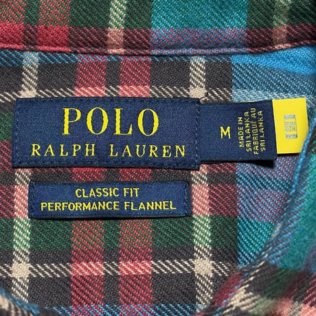 POLO RALPHLAUREN　"PEPFORMANCE FLANNEL" FLANNEL SHIRT