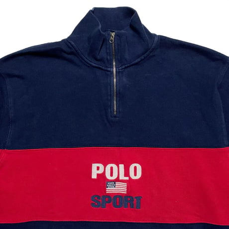 POLO SPORT RALPHLAUREN　"HARF-ZIP" RUGBY SHIRT