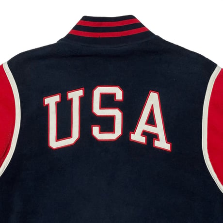 POLO RALPHLAUREN　 "P-WING USA" STADIUM FLEECE JACKET