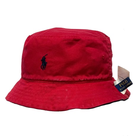 POLO RALPHLAUREN　"POLO BEAR DOT" REVERSIBLE BUCKET HAT