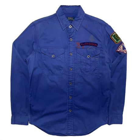 POLO RALPHLAUREN　 "R.L.P.C. Rod and Gun Club"  WORK SHIRT (Sサイズ)