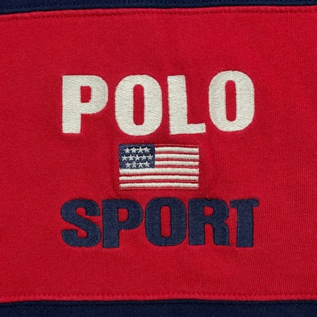POLO SPORT RALPHLAUREN　"HARF-ZIP" RUGBY SHIRT