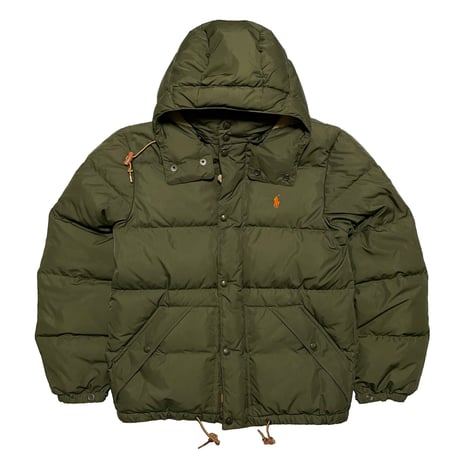 POLO RALPHLAUREN　"DETACHABLE HOOD" DOWN JACKET