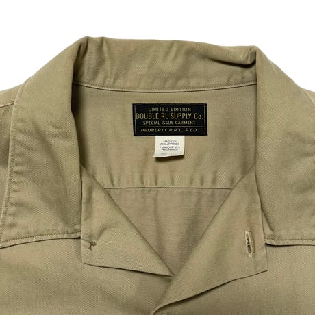 RRL RALPHLAUREN　"SPECIAL ISSUE GARMENT CHINO WORK SHIRT" S/S SHIRT