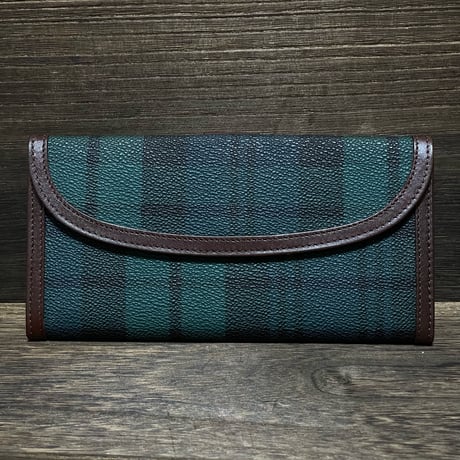 POLO RALPHLAUREN　"LEATHER GOODS" CHECKBOOK WALLET