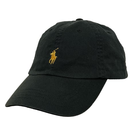 POLO RALPHLAUREN　"LEATHER STRAP" CLLASIC BASEBALL CAP