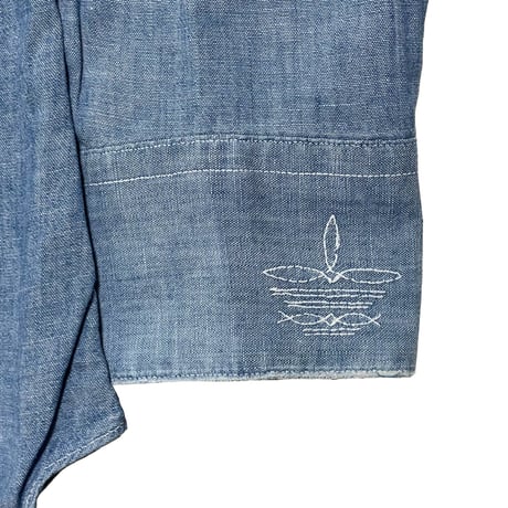POLO WESTERN RALPHLAUREN　"NATIVE" CHAMBRAY SHIRT