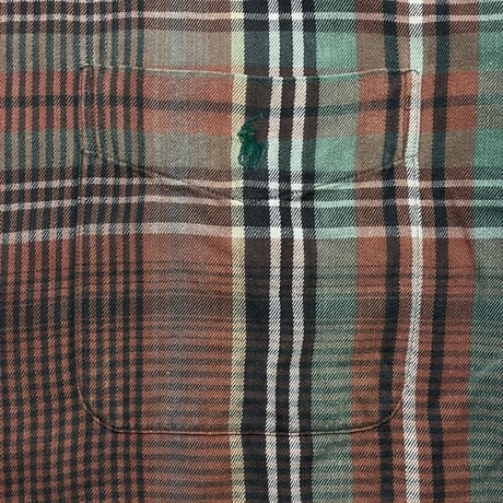 POLO RALPHLAUREN　"CHECK" FLANNEL SHIRT