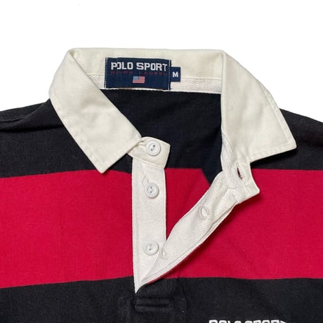 POLO SPORT RALPHLAUREN　"VERTICAL STRIPE" RUGBY SHIRT