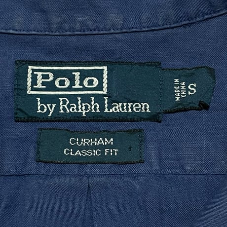 POLO RALPHLAUREN　"CURHAM" OPEN COLLAR SHIRT