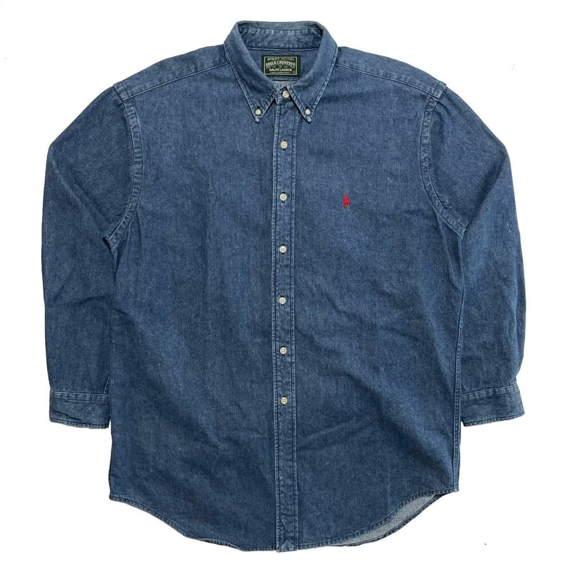 POLO COUNTRY RALPHLAUREN DENIM BUTTONDOWN SHIRT POLO COUNTRY RALPHLAUREN DENIM BUTTONDOWN SHIRT