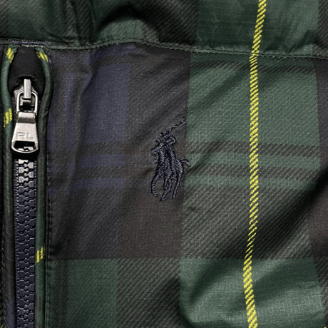POLO RALPHLAUREN　"BLACK WATCK" DOWN JACKET