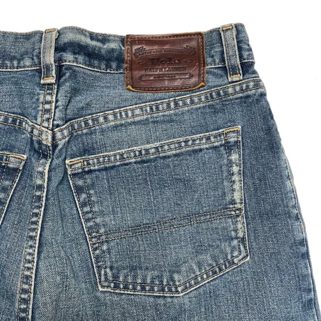 POLO RALPHLAUREN　"WEATHERING" DENIM PANTS