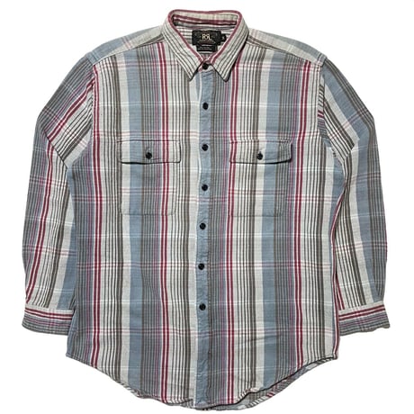 RRL RALPHLAUREN　HEAVY FLANNEL SHIRT (三つ星タグ)