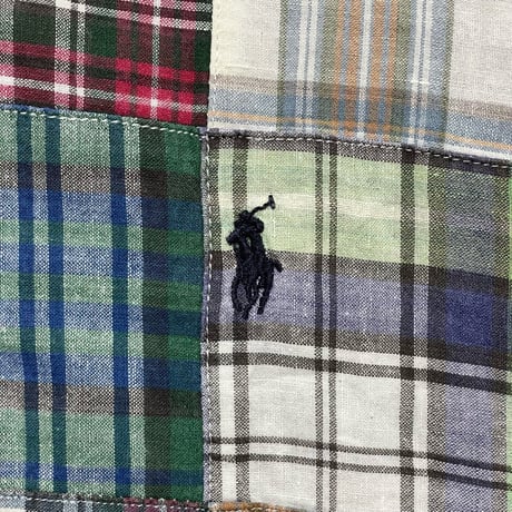 RALPHLAUREN　"PATCH WORK" BUTTON DOWN SHIRT