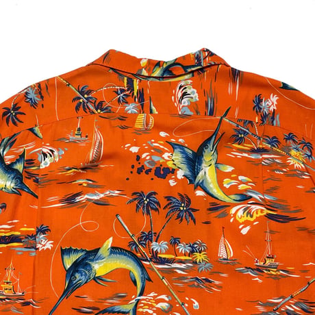POLO RALPHLAUREN　 "FISHING" ALOHA SHIRT (XXL)