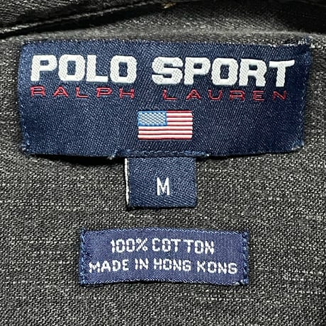 POLO SPORT RALPHLAUREN　"POLO SPORT LOGO" BLACK DENIM SHIRT