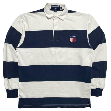 POLO SPORT RALPHLAUREN　"STRIPED" RUGBY SHIRT