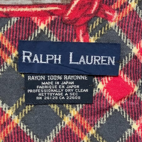 RALPHLAUREN　"MADE IN JAPAN" BANDANA