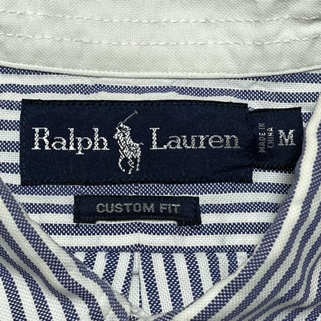 RALPHLAUREN　"STRIPE" BUTTON DOWN SHIRT