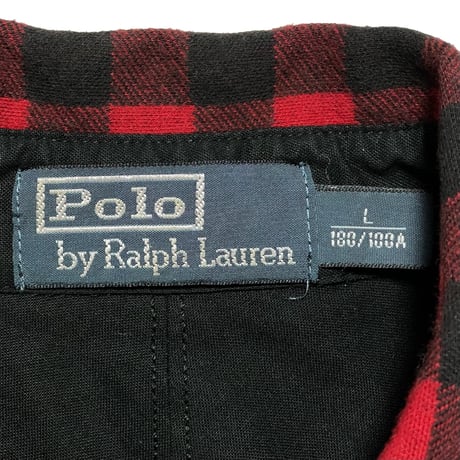 POLO RALPHLAUREN　"HARF BUTTON" FLANNEL SHIRT