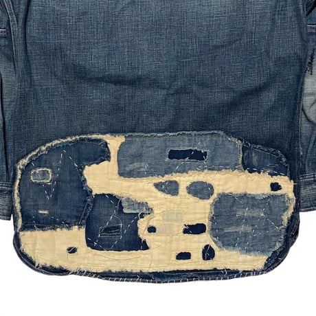 RRL RALPHLAUREN　"LIMITED EDITION" PATCHWORK DENIM SHIRT