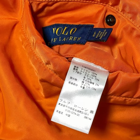 POLO RALPHLAUREN　"REVERSIBLE" MA-1 FLIGHTJACKET