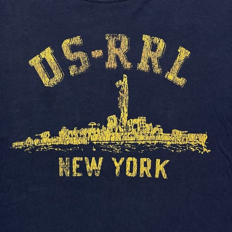 RRL RALPHLAUREN　"US-RRL NEW YORK" REVERSIBLE S/S TEE