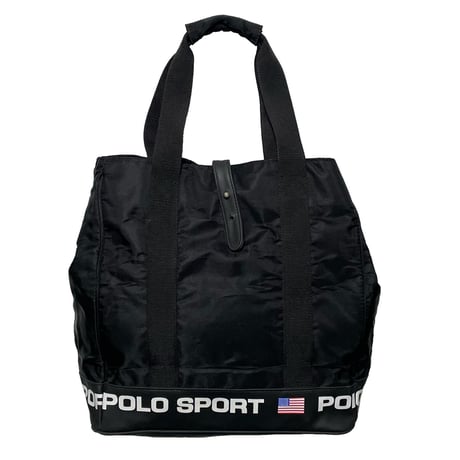 POLO SPORT RALPHLAUREN　 "90s VINTAGE" SPORT TOTEBAG (BLACK)