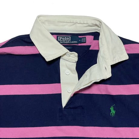 POLO RALPHLAUREN　"STRIPED" RUGBY SHIRT