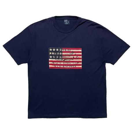 POLO RALPHLAUREN　 "USA FLAG" S/S SHIRT (NAVY)
