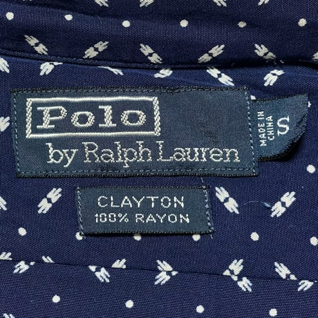 POLO RALPHLAUREN　"CLAYTON" OPEN COLLAR SHIRT